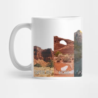 Utah National Parks: Bryce, Zion, Canyonlands, Arches, Capitol Reef Mug